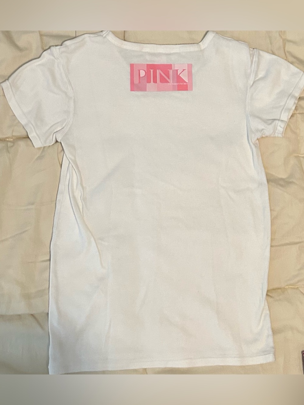 Victoria Secret Pink Striped Lounge Set with White Tee - Picture 2 of 11